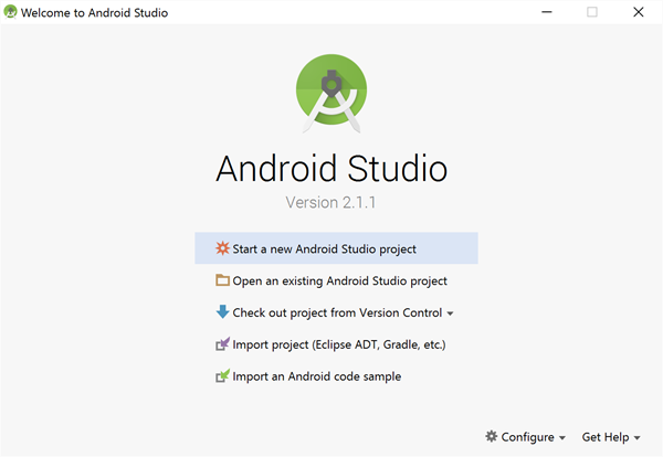 Android Studio Setup - Welcome To Android Studio